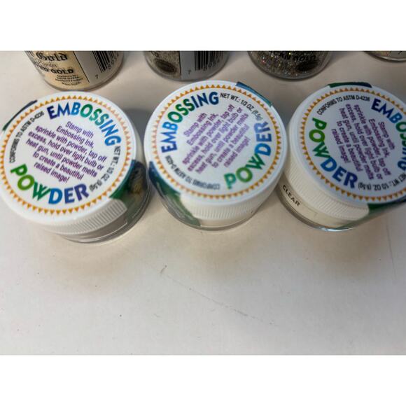 NEW Embossing Powder Lot & Supplies Scrapbooking Cardmaking Stamps Comotion - Picture 3 of 6